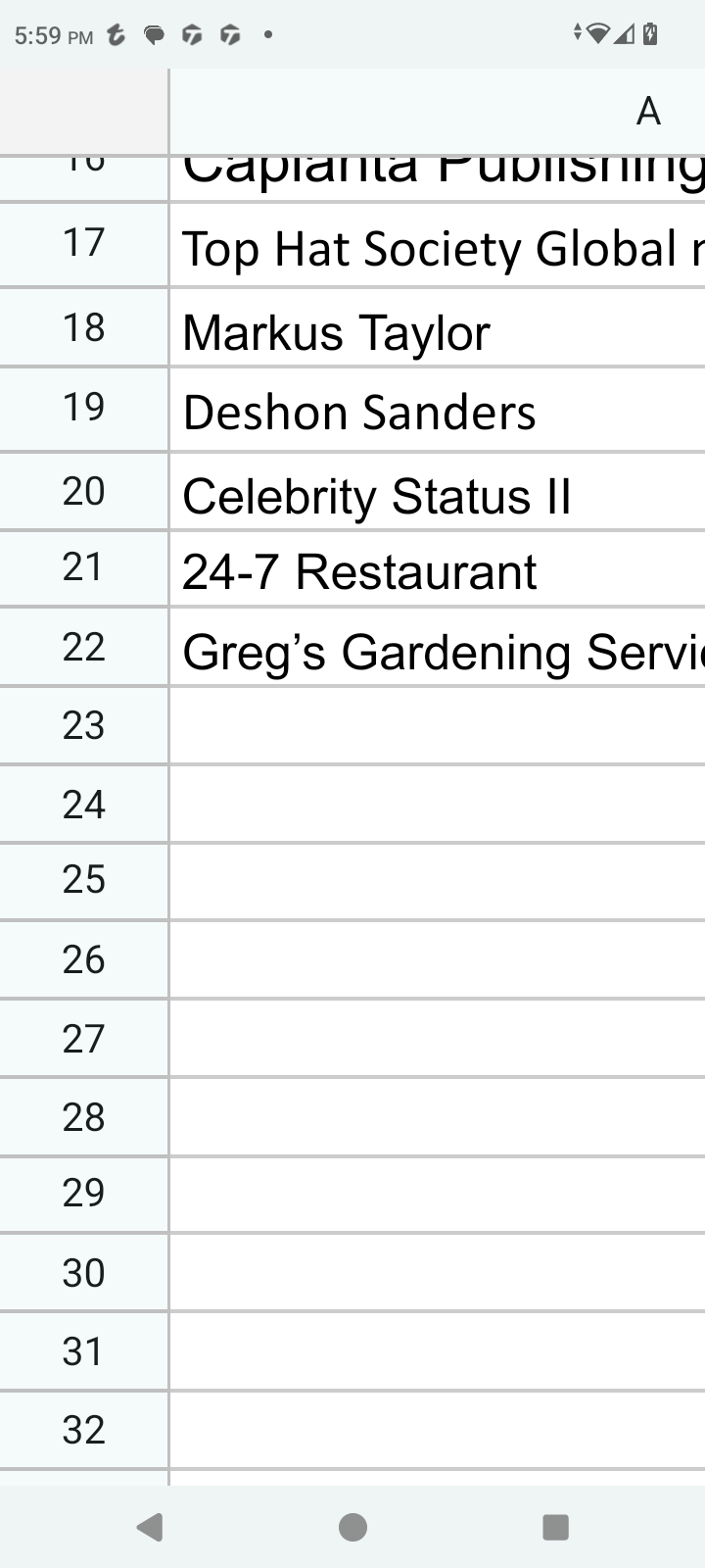 Greg’s gardening service