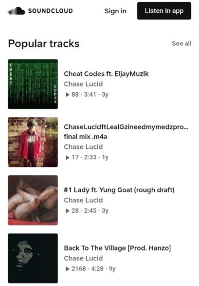 Chase Lucid- Music Artist